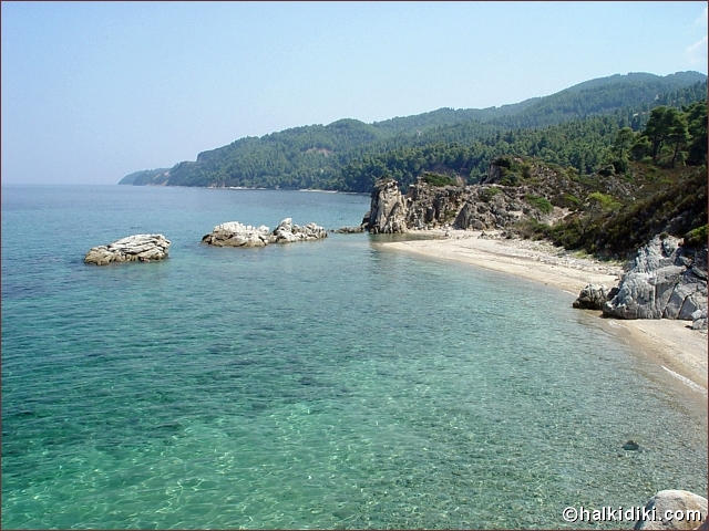 Beaches of Vourvourou area and the small islands, Halkidiki, Greece