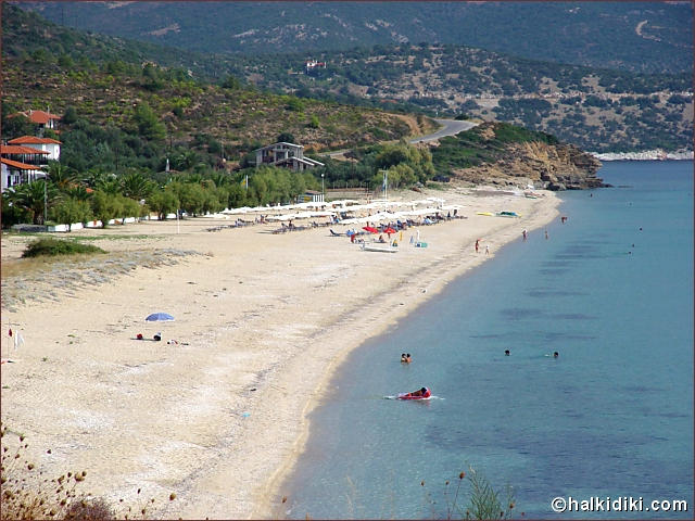 Salonikiou beach, Agios Nikolaos, Halkidiki, Greece