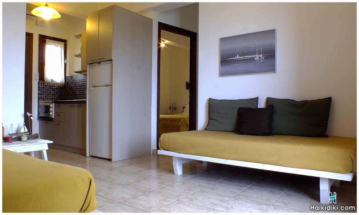 Christaras Apartments, Ground floor apartment No12 & First floor No4 (2+2) -1 double bed & 2 single beds .