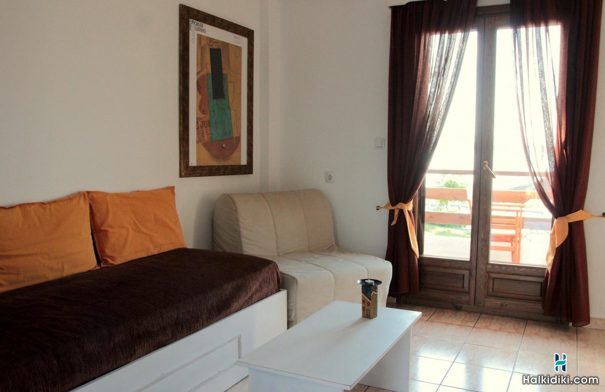 Christaras Apartments, First floor apartment No2 (2+1) -1 double bed & 1 single bed.