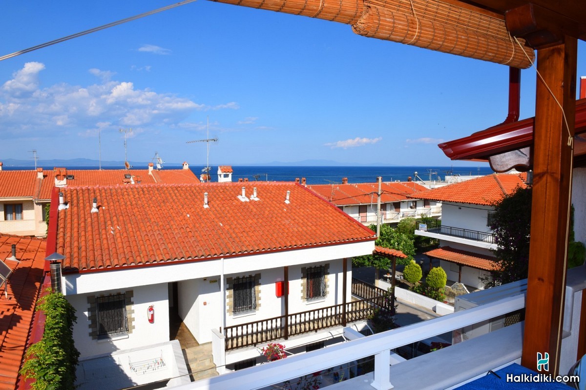 Haus Nikos, Apartment mit seitlichem Meerblick (5 Personen)