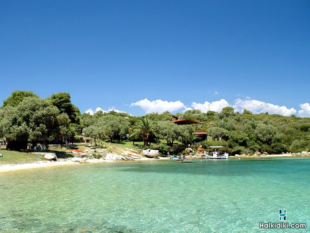 Studio Karagatsi, Direkt am Meer studio in Vourvourou, Sithonia, Chalkidiki