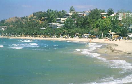 A partial view of the beach