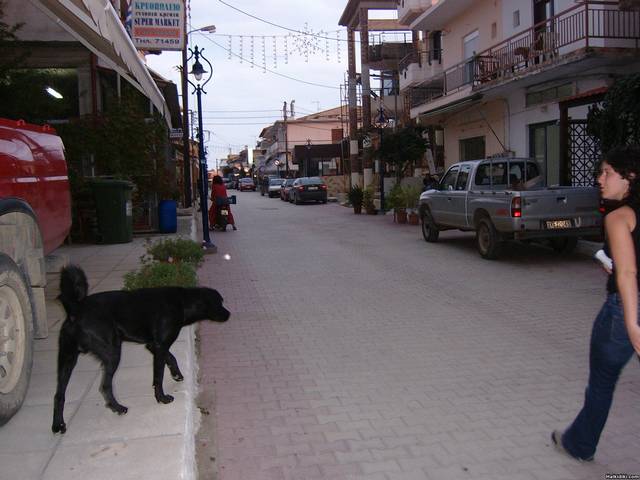 Main Road Nea Skioni Oct 2007