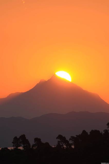 Mount Athos sunrise