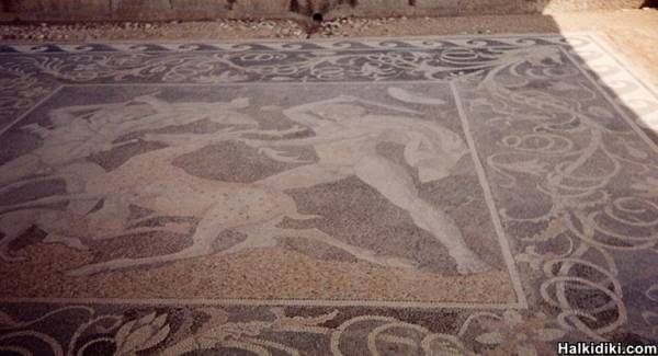 Mosaic floor at Pella