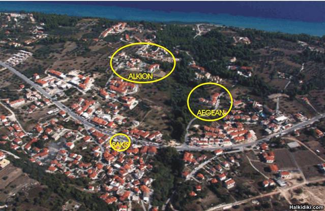 KRIOPIGI FROM THE PLANE .ALKION and AEGEAN HOTEL at KRIOPIGI for Rob