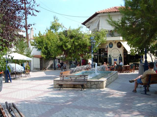 Pefkohori_Old_Village_Square