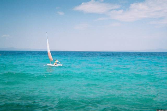 Sean Sailing at Palini Beach