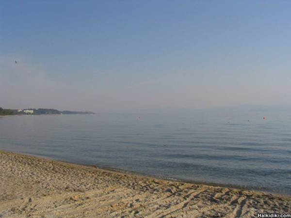 Kriopigi Beach in the morning, July 8 2006