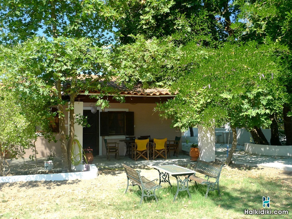 House in Vourvourou, Außenbereich