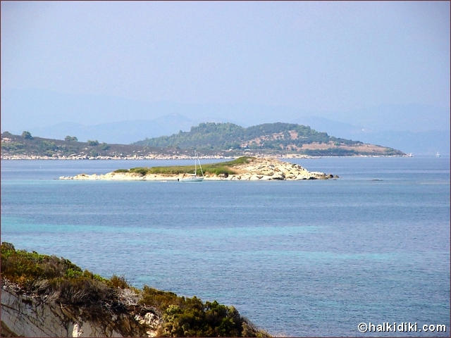 Beaches of Vourvourou area and the small islands, Halkidiki, Greece